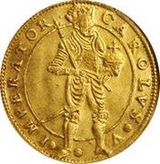 1 Ducat - Immobilization in the name of Charles V obverse image