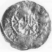 Denier - Godefroy V, France, 1076-1100 reverse image