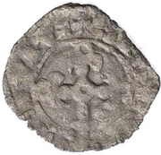 Double Tournois - Charles SIGNVM DEI VIVI, France, 1341-1364 reverse image