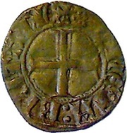 Double Tournois - John IV three ermines, France, 1385-1399 reverse image