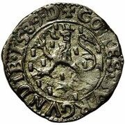 Double Denier - Philip II, France, 1589-1590 reverse image