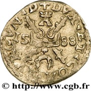 Groschen - Philip II, France, 1588 reverse image