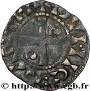 Obol anonymous crescents, France, 1180-1200 reverse image