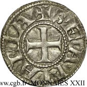 Denier anonymous VRBS, France, 1100-1200 reverse image
