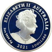 2 Dollars - Elizabeth II 6th Portrait - Year of the Ox - Coloured Proof obverse image