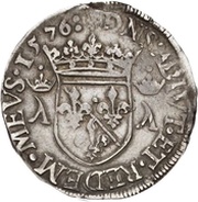 Teston - Louis II, France, 1576 reverse image