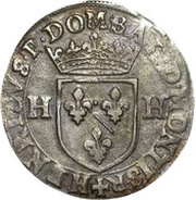 ¼ Ecu - Henry II obverse image