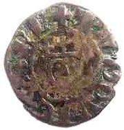 Denier - Louis VII and bishop Gautier Laon obverse image