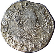 Teston - Charles III old bust without cross of Lorraine obverse image