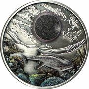 2 Dollars In the name of Elizabeth II; 6th Portrait - Ningaloo Eclipse 2023, Australia, 2023 reverse image