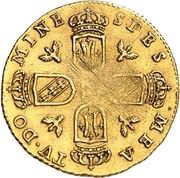 Gold Leopold - Leopold I four shields reverse image