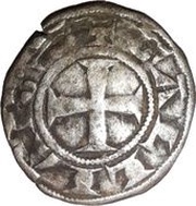 Obol anonymous L cruciform, France, 1200-1260 reverse image