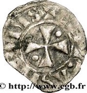 Obol - Bouchard, France, 1120-1134 reverse image