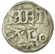 Denier In the name of Charles the Simple, France, 930-1100 reverse image
