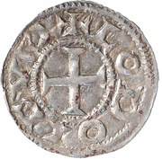 Denier In the name of Louis IV obverse image