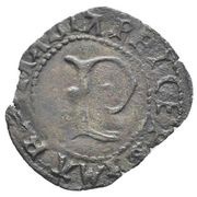 Denier Fort - Philibert I 3rd type, France, 1472-1482 reverse image