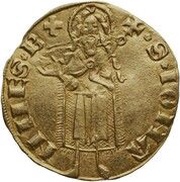 Gold Florin with crosslet - Amadeus VII reverse image