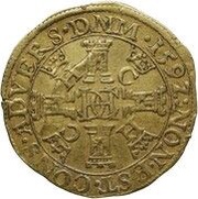 Gold Florin - Henri de la Tour d'Auvergne and Charlotte reverse image