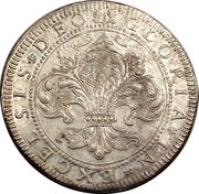 1 Guldentaler, France, 1668 reverse image
