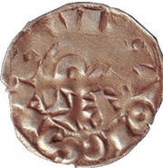 Denier - Alphonse of Poitiers, France, 1249-1271 reverse image