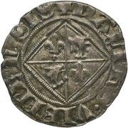 ¼ Groschen - Louis I, France, 1409-1415 reverse image