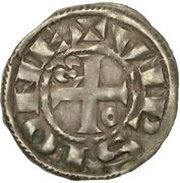 Denier anonymous lily and annulet obverse image
