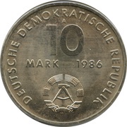 10 Mark Ernst Thälmann obverse image