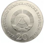 20 Mark Carl Friedrich Gauss obverse image