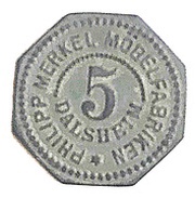5 Pfennig - Dalsheim Philipp Merkel Möbelfabrik obverse image
