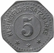 5 Pfennig - Westhofen Ludwig Kraft Möbelfabrik, Germany, 1917 reverse image