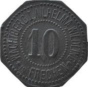 10 Pfennig - Frechen Wachtberg I, Wilhelma, Windling obverse image