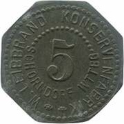 5 Pfennig - Schorndorf W. Leibbrand Konservenfabrik obverse image