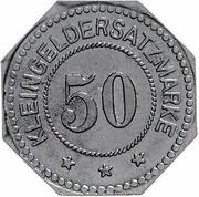 50 Pfennig - Forbach, Germany,  reverse image