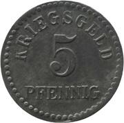 5 Pfennig - Furtwangen, Germany, 1918 reverse image