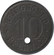 10 Pfennig - Heidelberg, Germany, 1918-1919 reverse image