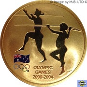 5 Dollars - Elizabeth II 4th Portrait - Sydney to Athens 2004, Australia, 2004 reverse image