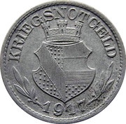 10 Pfennig - Pforzheim, Germany, 1917 reverse image
