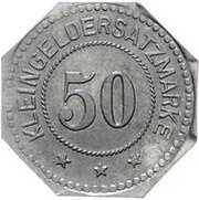 50 Pfennig - Agatharied, Germany, 1917 reverse image