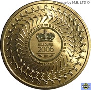 5 Dollars - Elizabeth II 4th Portrait - XVIII Commonwealth Games - Melbourne 2006, Australia, 2006 reverse image