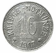 10 Pfennig - Bad Reichenhall, Germany, 1917 reverse image