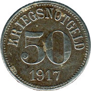 50 Pfennig - Fürth in Bayern, Germany, 1917 reverse image