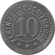 10 Pfennig - Hengersberg Josef Weidenbeck, Germany,  reverse image