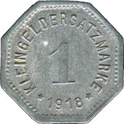 1 Pfennig - Hof, Germany, 1918 reverse image