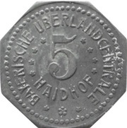 5 Pfennig - Haidhof Bayerische Überlandcentrale obverse image