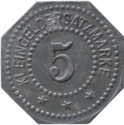5 Pfennig - Ingolstadt K. Hauptlaboratorium, Germany,  reverse image