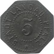 5 Pfennig - Landau obverse image