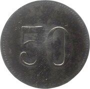 50 Pfennig - Lauingen, Germany, 1918 reverse image