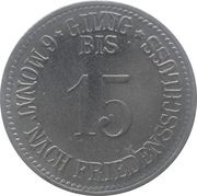 15 Pfennig - Mainburg, Germany, 1917 reverse image