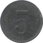 5 Pfennig - Marktleuthen, Germany, 1917 reverse image