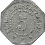 5 Pfennig - München Rapp Motorenwerke, Germany,  reverse image